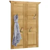 Country Style Wandgarderobe Paneel aus Kiefer - Zavieca