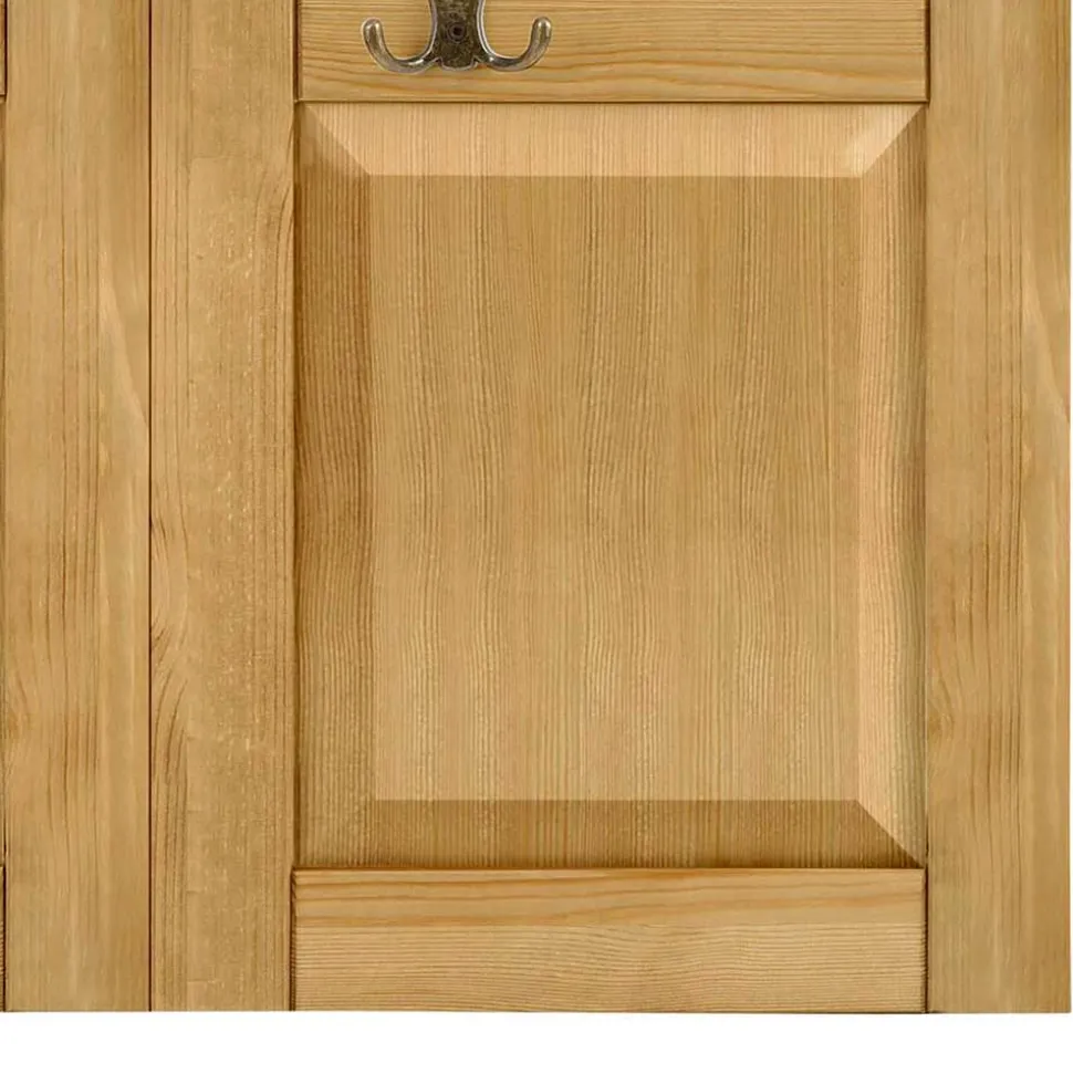 Country Style Wandgarderobe Paneel aus Kiefer - Zavieca