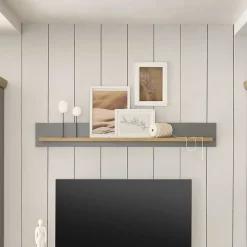 Country Wandboard in Lichtgrau & Eiche Optik - Buleta