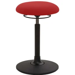 Design Arbeitshocker in Rot & Schwarz - Minorivo