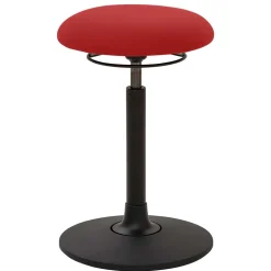 Design Arbeitshocker in Rot & Schwarz - Minorivo