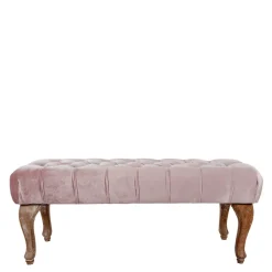 Design Bank in Pink Samt - Saluds