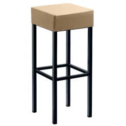Design Barhocker in Beige & Schwarz - Tuwedia