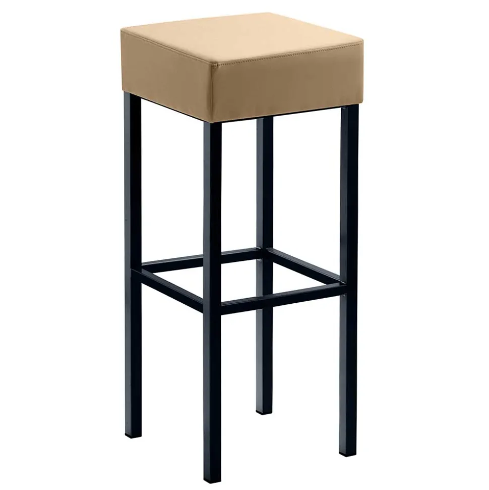 Design Barhocker in Beige & Schwarz - Tuwedia