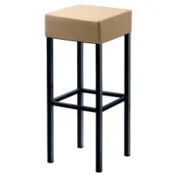 Design Barhocker in Beige & Schwarz - Tuwedia