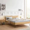 Design Bett aus hell geölter Eiche - Promenada