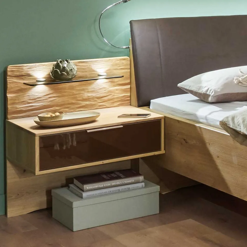 Design Bettanlage mit LED - Ornany (dreiteilig)