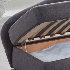 Design Bettcouch in Grau - Maelas