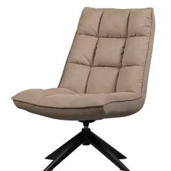 Design Drehsessel in Beige Stoff - Novo