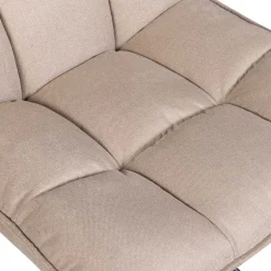 Design Drehsessel in Beige Stoff - Novo
