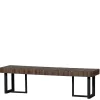Design Esszimmerbank aus Recyclingholz Teak - Halling