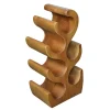 Design Flaschenregal aus Suar Massivholz - Teako
