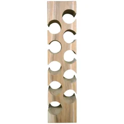 Design Flaschenregal aus Mangobaum Massivholz - Yucata