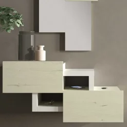 Design Flur Set in Cremefarben & Weiß - Timos (zweiteilig)