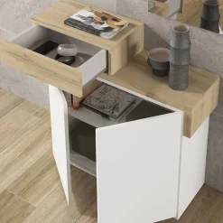 Design Flurkommode & Spiegel Set - Gangizo (fünfteilig)