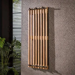 Design Garderobe aus Mangoholz in Sand - Laan