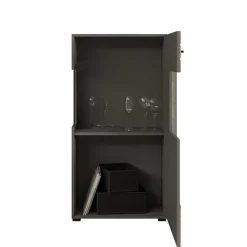 Design Highboard mit Glas 60x117x37 cm - Scarlett