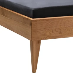 Design Holzbett aus Wildeiche Massivholz - Manarola I