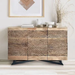 Design Kombi-Kommode aus Massivholz - Merlan