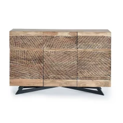 Design Kombi-Kommode aus Massivholz - Merlan