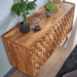 Design Kommode aus Sheesham Massivholz - Coroco