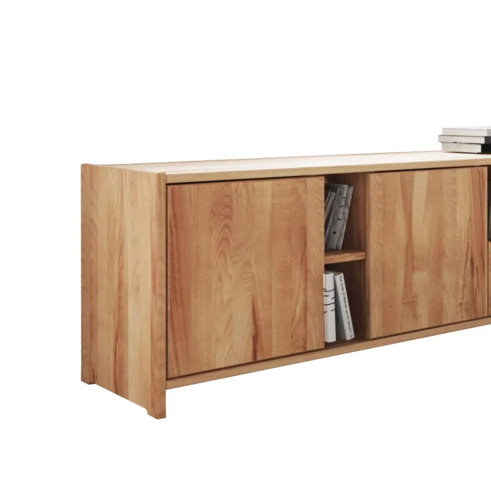 Design Lowboard Salomonia aus Kernbuche Massivholz