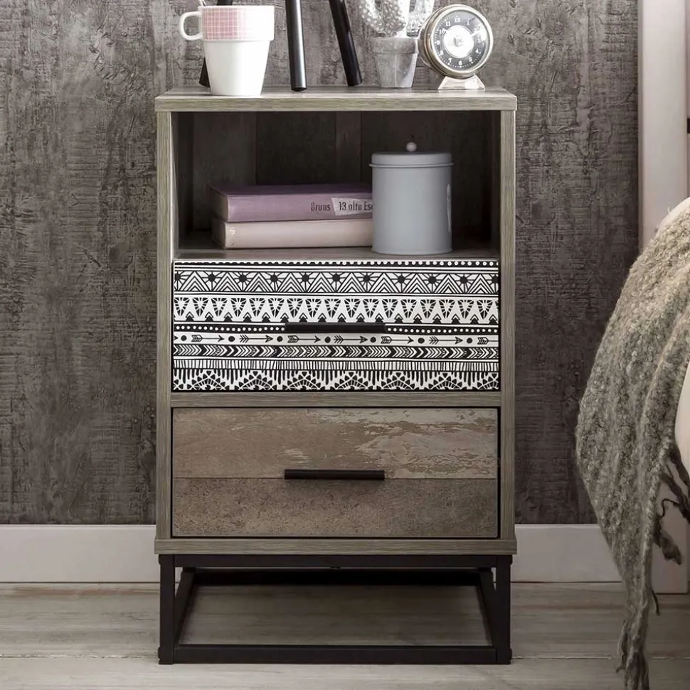 Design Nachtkommode mit 62 cm Höhe - Drondo