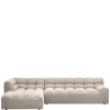 Design Polsterecke in Beigegrau meliert - Biatrore