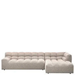 Design Polsterecke in Beigegrau meliert - Biatrore