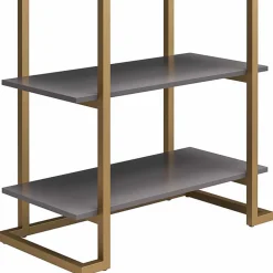Design Regal in Grau und Messing - Woman
