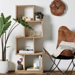 Design Regal Vilarila aus Recyclingholz Teak