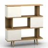 Design Scandi Standregal mit 3 Türen - Jendren I