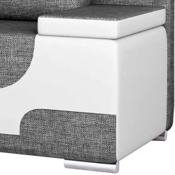 Design Schlafcouch aus Stoff und Kunstleder - Diadora