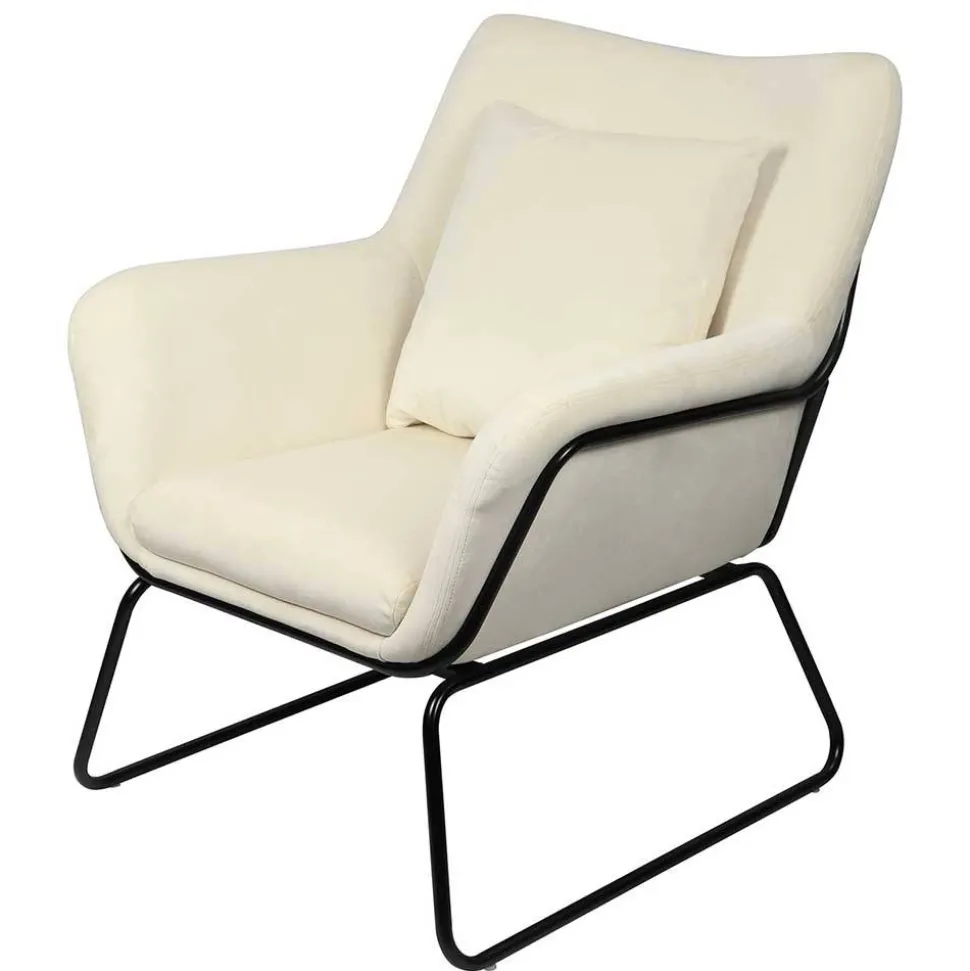 Design Sessel in Beige & Schwarz - Culagan