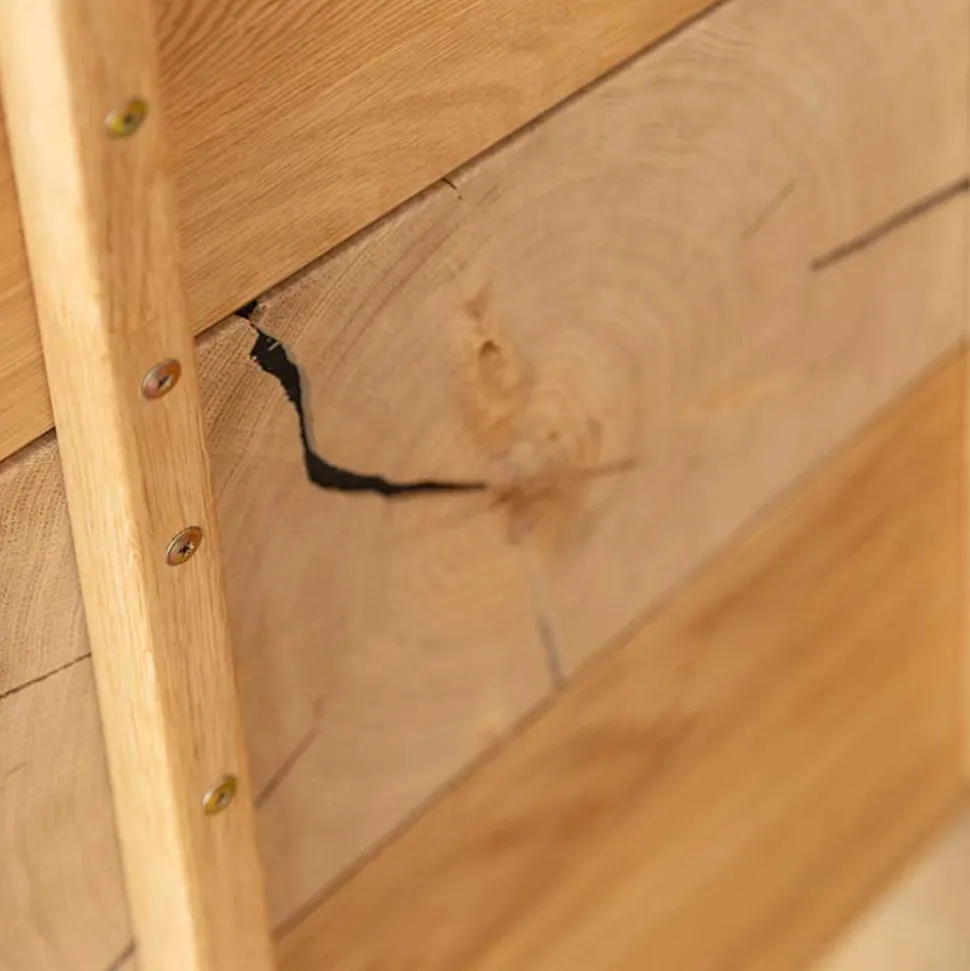 Design Sideboard aus Eiche und Glas - Masicuri