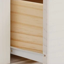 Design Sideboard in Weiß mit Schwarz - Manduza