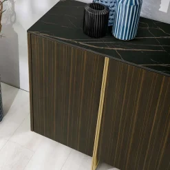 Design Sideboard mit Ebenholz Furnier - Estaguma