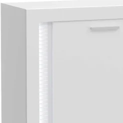 Design Sideboard mit LED in Weiß Hochglanz - Gomata