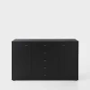 Design Sideboard Vironica in Schwarz