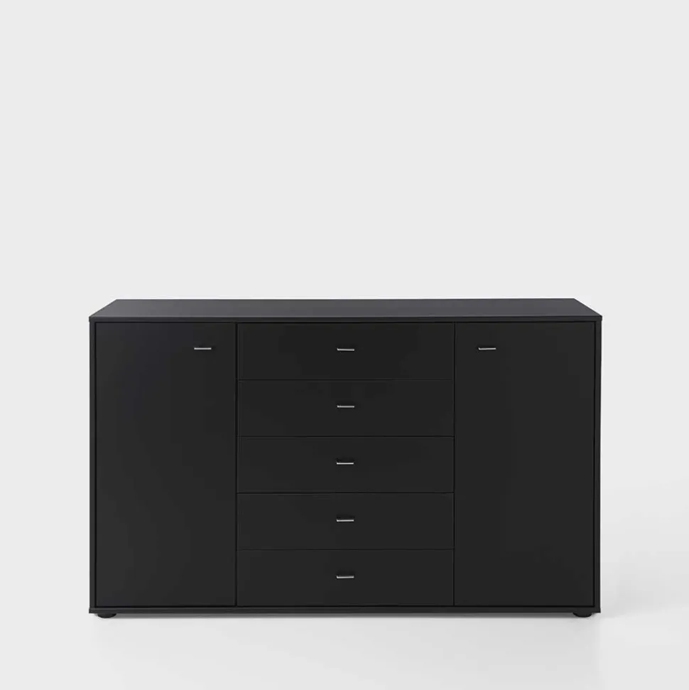 Design Sideboard Vironica in Schwarz