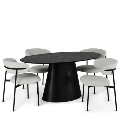 Design Tischgruppe modern - Vuschea (fünfteilig)