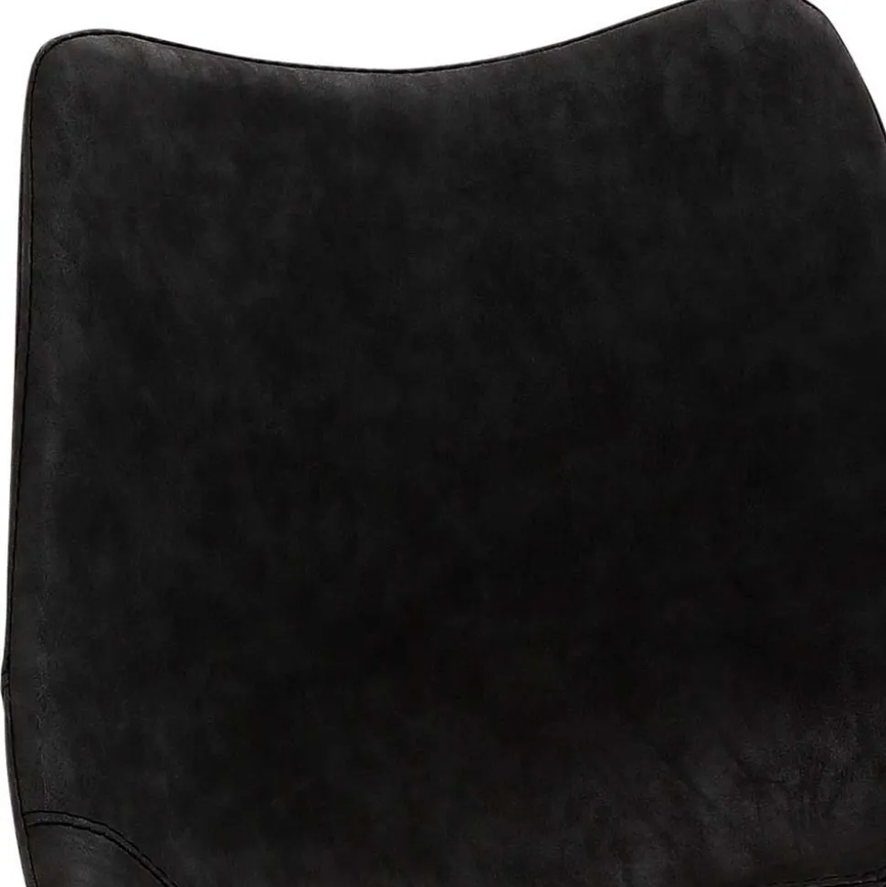 Design Tresenstuhl in Schwarz & Edelstahl - Polaris