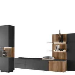 Design TV Anbauwand zweifarbig - Cruzca (dreiteilig)