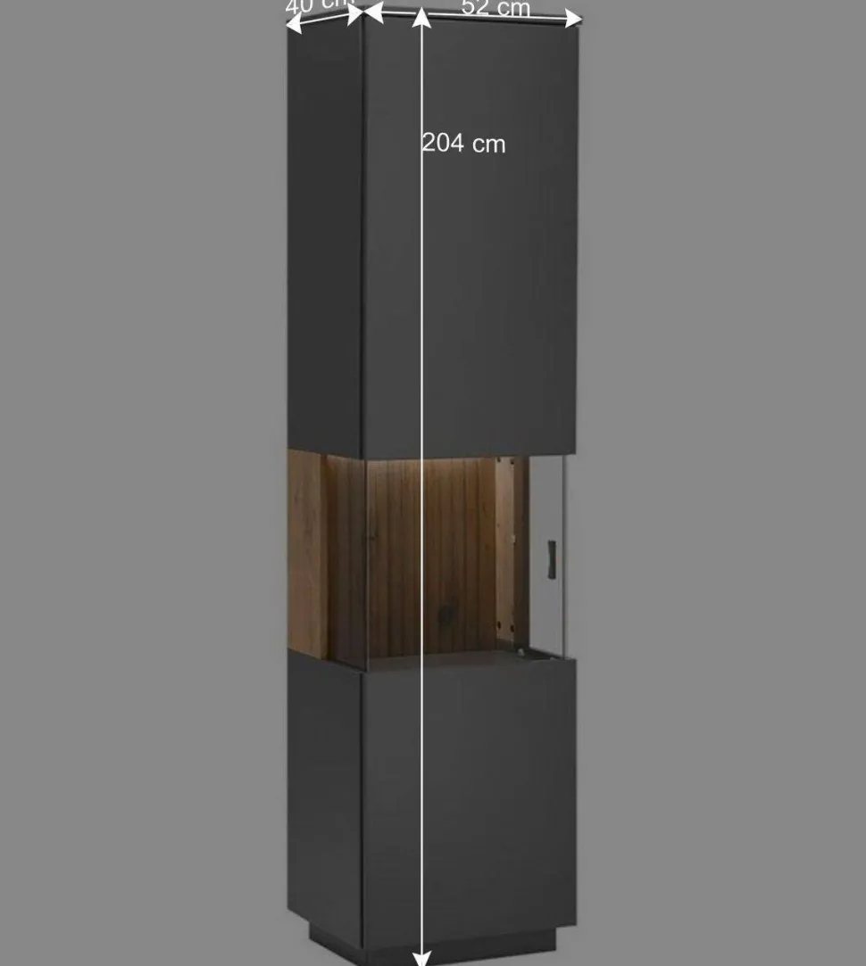 Design TV Anbauwand zweifarbig - Cruzca (dreiteilig)