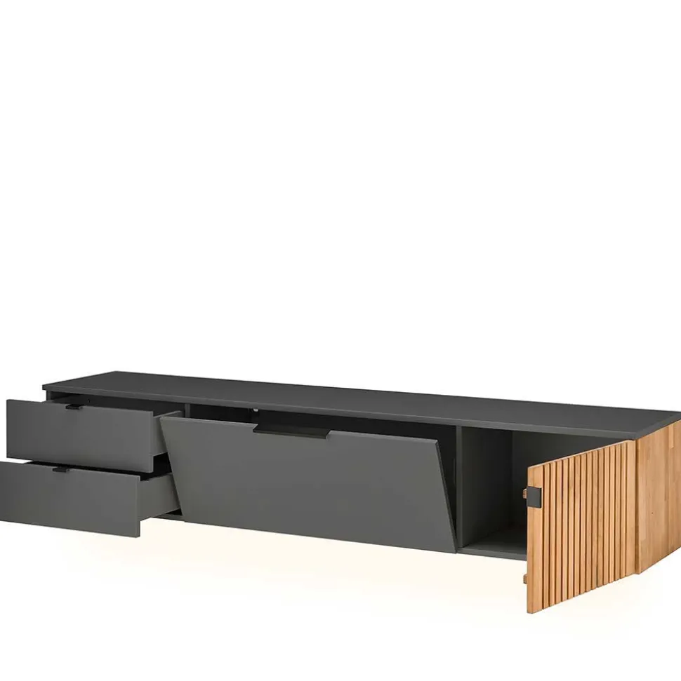 Design TV Anbauwand zweifarbig - Cruzca (dreiteilig)
