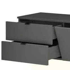 Design TV Anbauwand zweifarbig - Cruzca (dreiteilig)