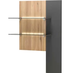 Design TV Anbauwand zweifarbig - Cruzca (dreiteilig)