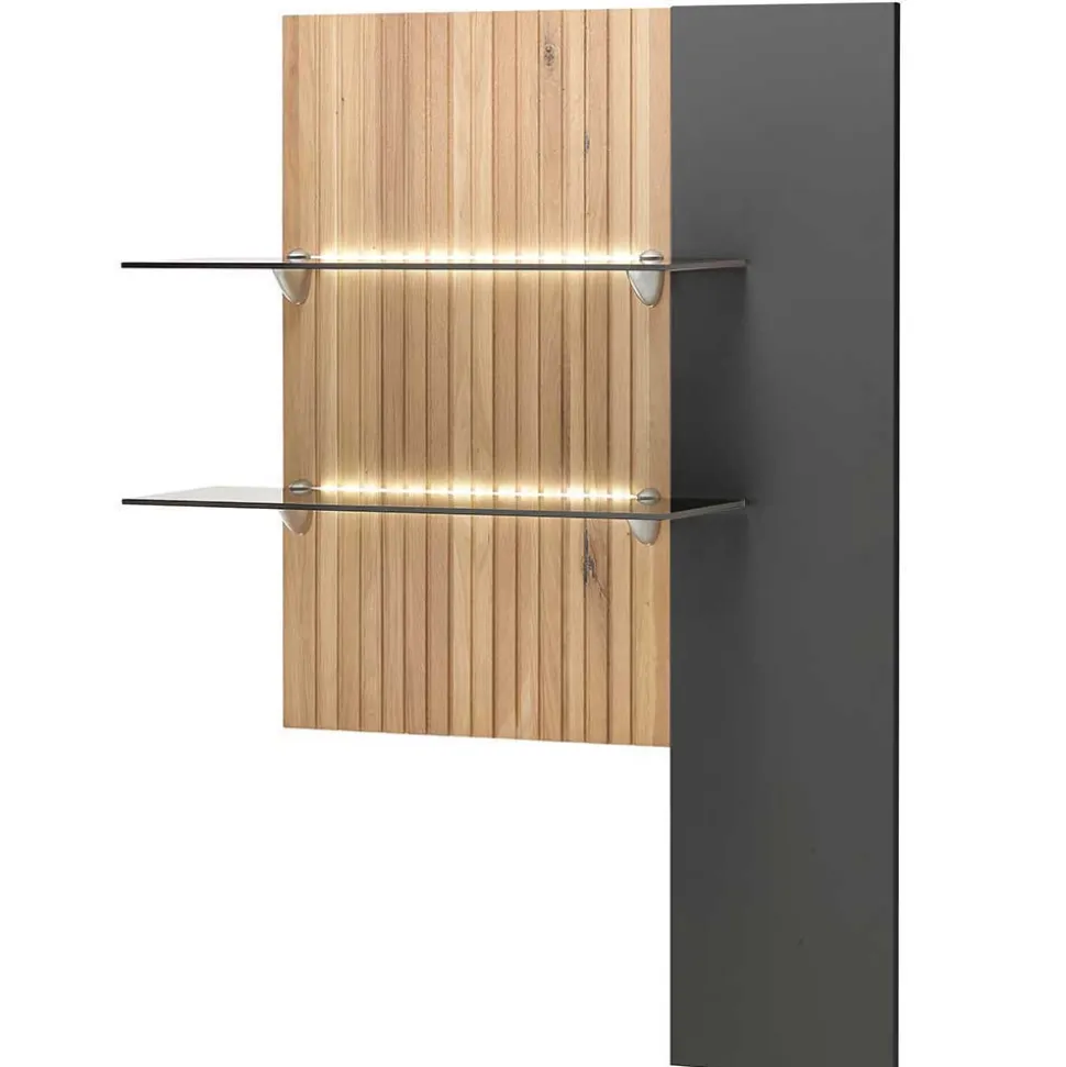 Design TV Anbauwand zweifarbig - Cruzca (dreiteilig)