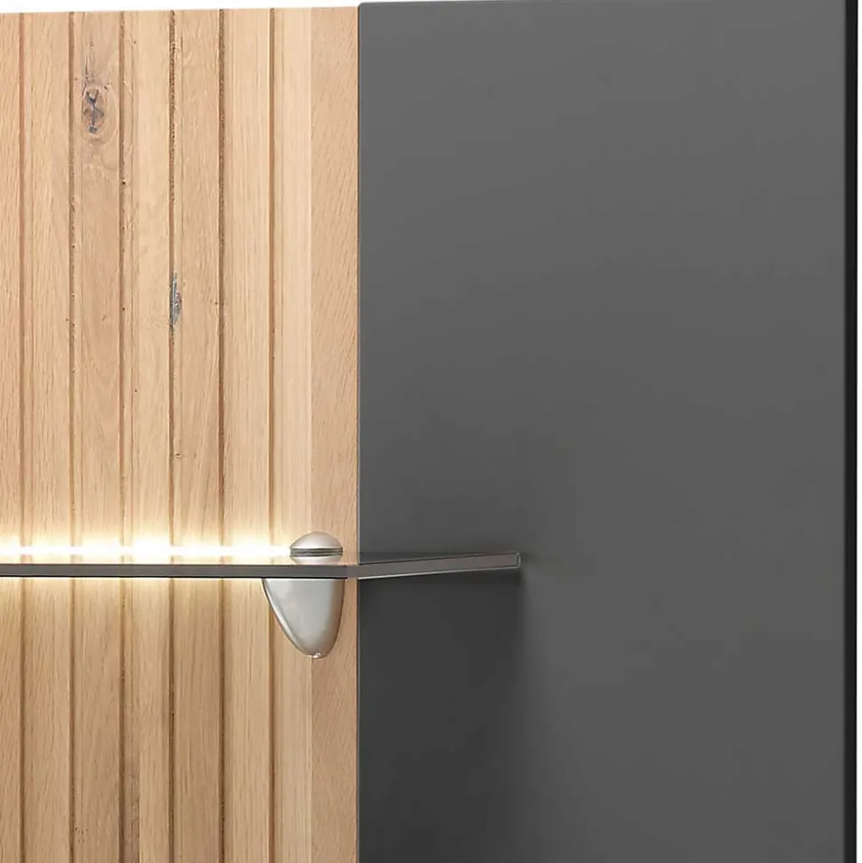 Design TV Anbauwand zweifarbig - Cruzca (dreiteilig)