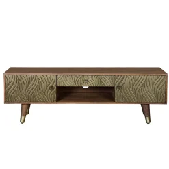 Design TV Kommode aus Mangoholz und Metall - Filurina